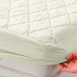 Protector Colchón Doble 40cm de Alto Acolchado Beige 3 Protector Colchón Doble 40cm de Alto Acolchado Beige